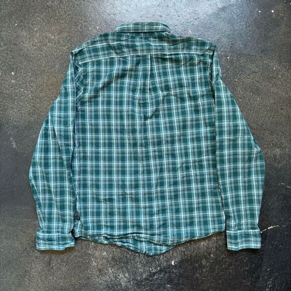 Gap Long Sleeve Button Down Shirt Size Medium Cotton Blend Lightweight Preppy - Picture 7 of 11